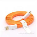 (8pin Lightning USB Data Charge Cable for iPhone 5 5s 5c iPad 4 iPad Mini) Flat Noodle Cable (HYH-CB803)